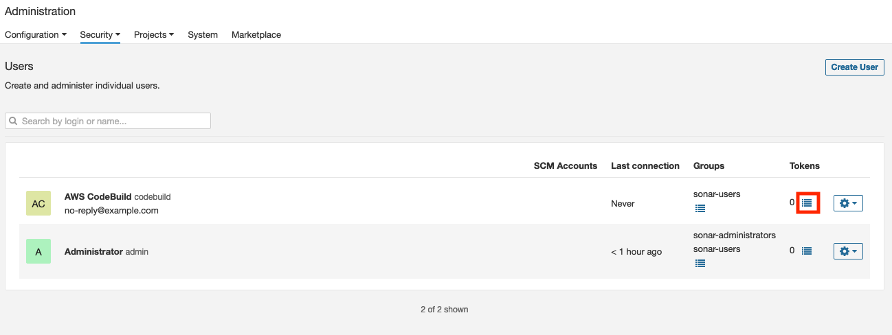 sonarqube-update-token