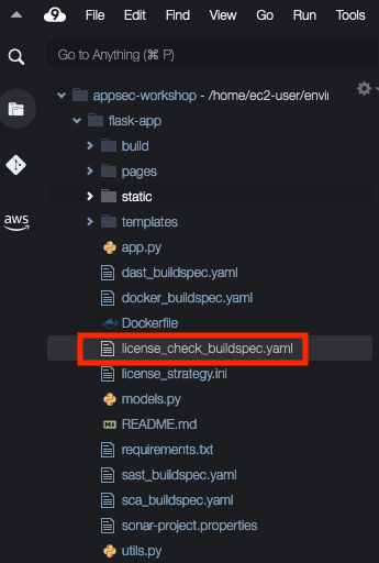 license-buildspec